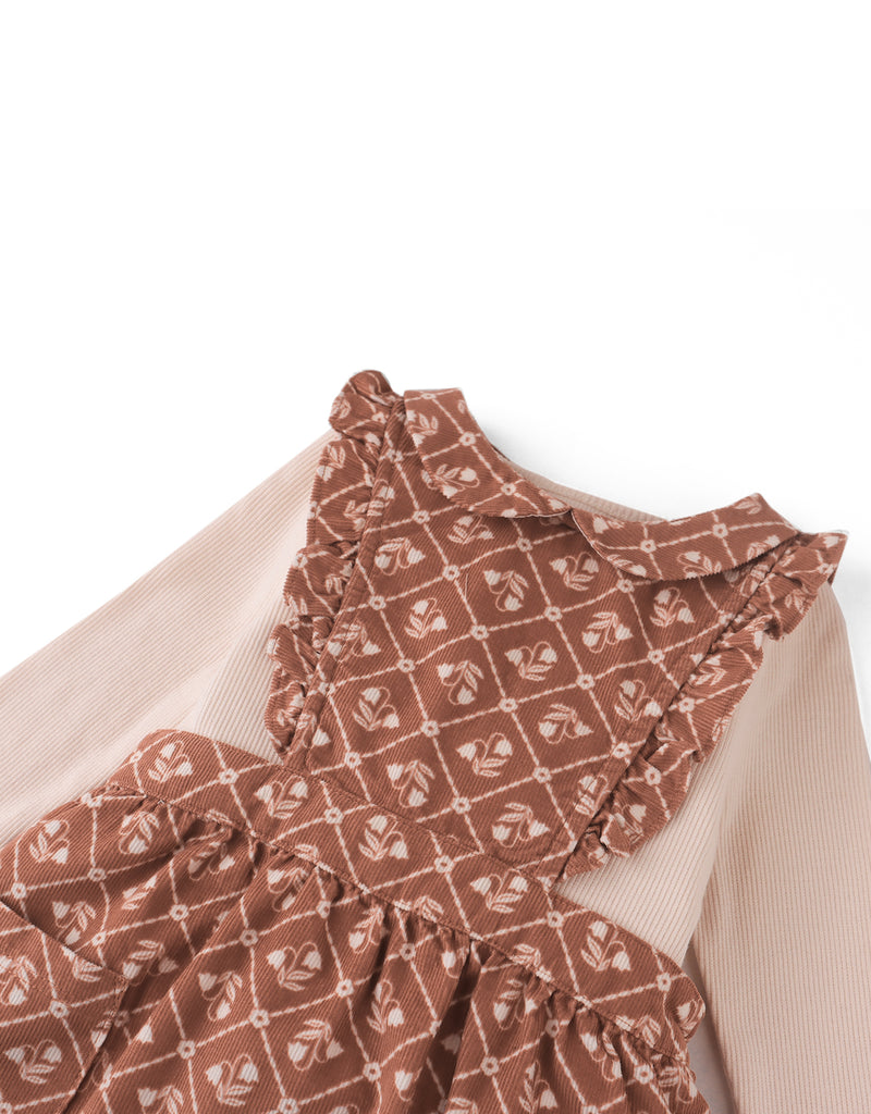 GINGERSNAPS FW25 BABY SABRINA CORDUROY PINAFORE DRESS