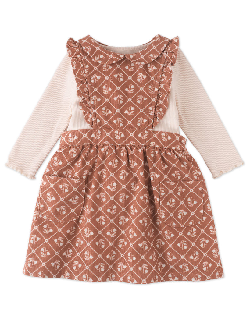 GINGERSNAPS FW25 BABY SABRINA CORDUROY PINAFORE DRESS