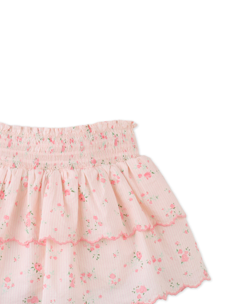 GINGERSNAPS SS26 Baby Bea Skort with Smocked Bodice & Embroidered Scallop