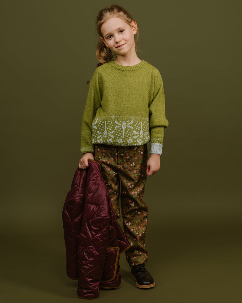 PAADE MODE "WONDER VOYAGE" Wool Sweater Dragonfly in Green