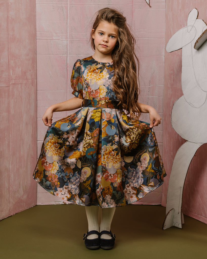 PAADE MODE "WONDER VOYAGE" Atelier Silk Felice Maxi Dress in Blue