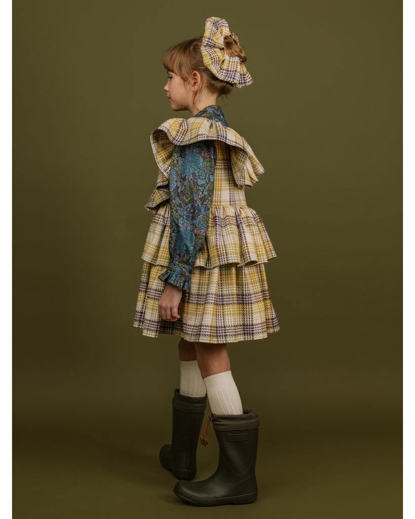 PAADE MODE "WONDER VOYAGE" Cotton Pinafore Dress Vero in Yellow Check