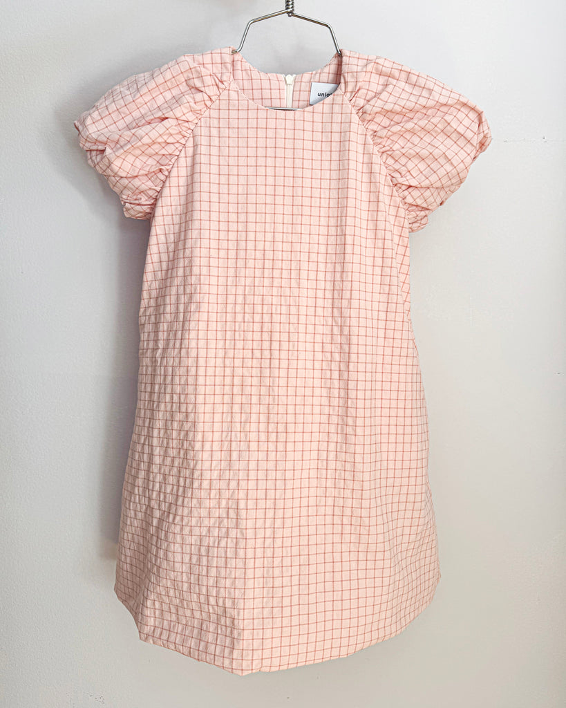 UNLABEL SS25 Cloud Dress in Pink Checks