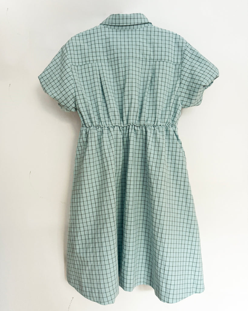 UNLABEL SS25 Blast Dress in Mint Checks EXCLUSIVE