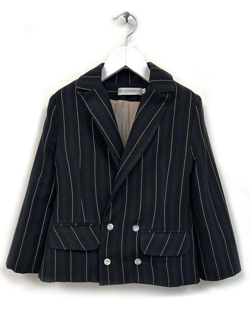 ANJA SCHWERBROCK Jata Classic Blazer in Midnight Stripes