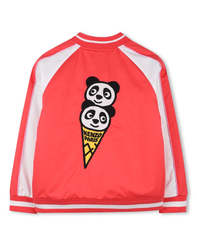 KENZO SS2026 JACKET IN COTTON SATIN with PANDA