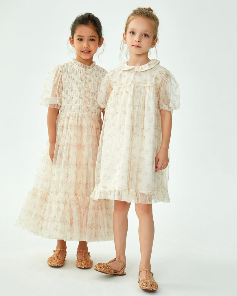 C'ERA UNA VOLTA SPRING 2026 Deborah Dress Cream Flower