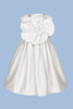 MiMiSol SS24 Flower Applique Dress in Cream