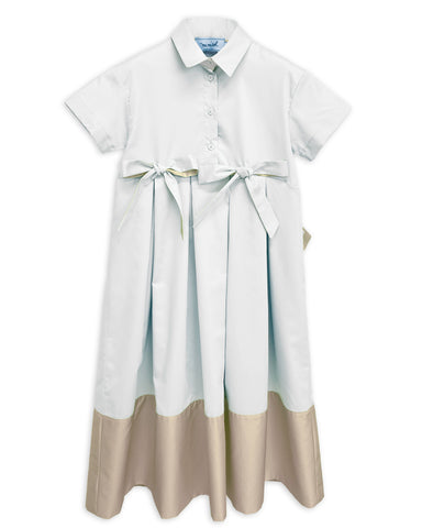 MiMiSol SS24 Cotton Sleeveless Dress in Majolica Print