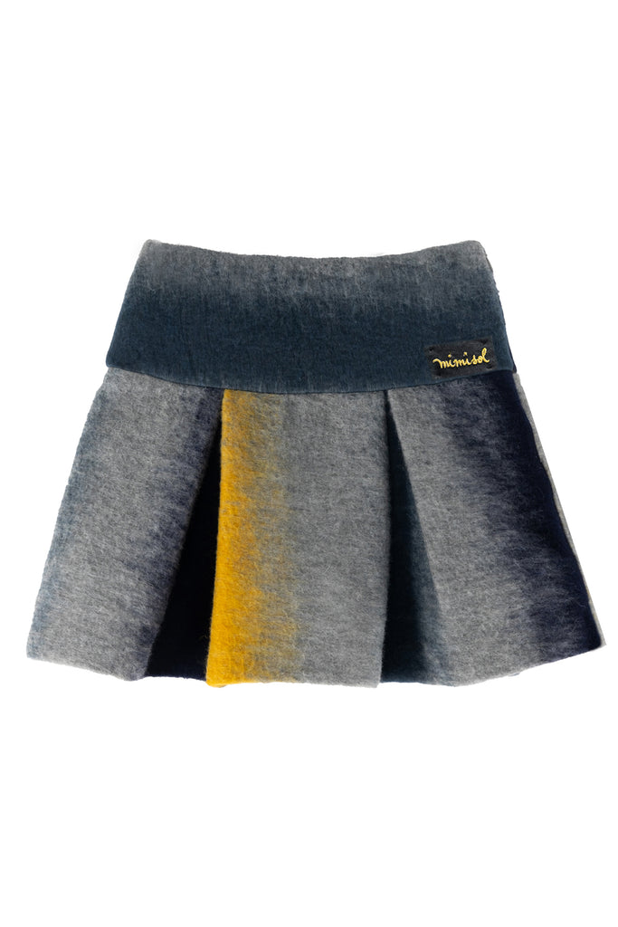 MIMISOL Fall Winter 2025 DEGRADE WOOL PLEATED SKIRT