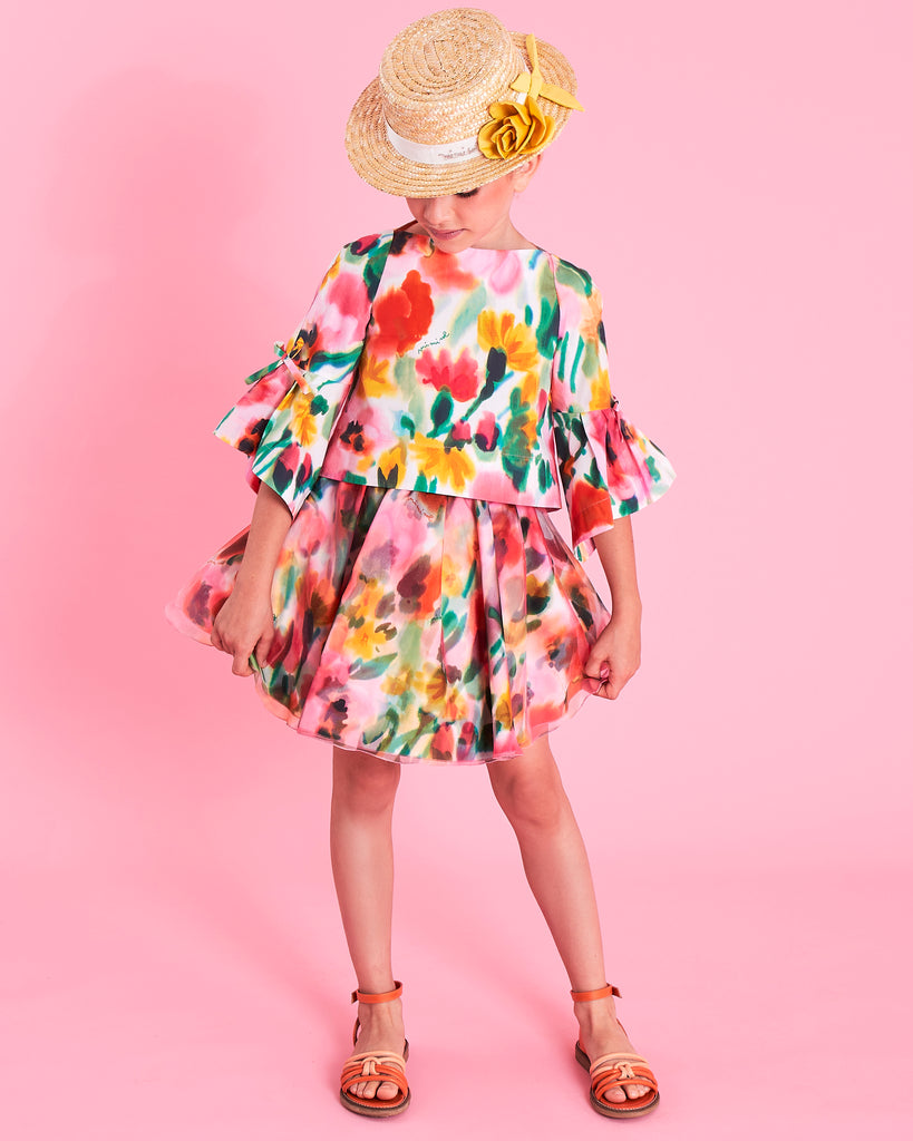 MIMISOL Spring Summer 2026 FLORAL PRINT SKIRT