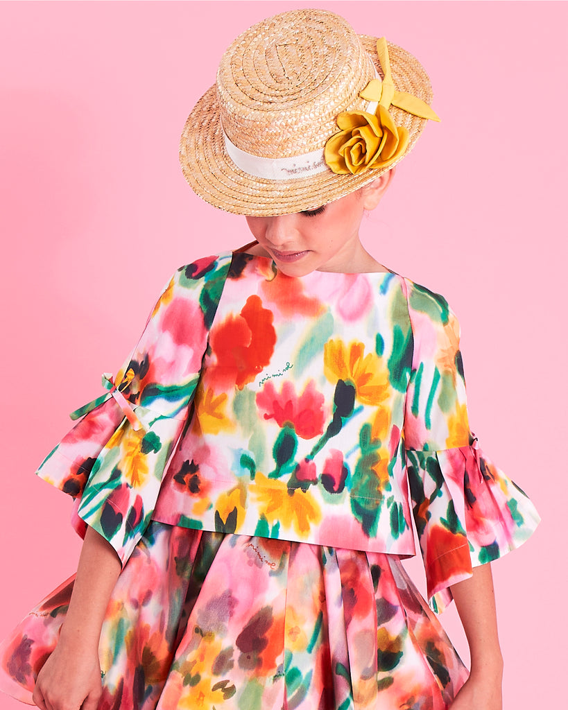 MIMISOL Spring Summer 2026 FLORAL PRINT BLOUSE TOP