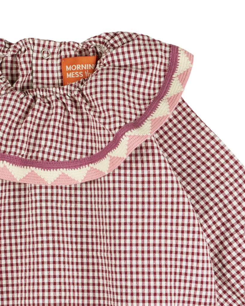 MORNING MESS THERAPY BEBE NINA FRILL COLLAR PLAYSUIT