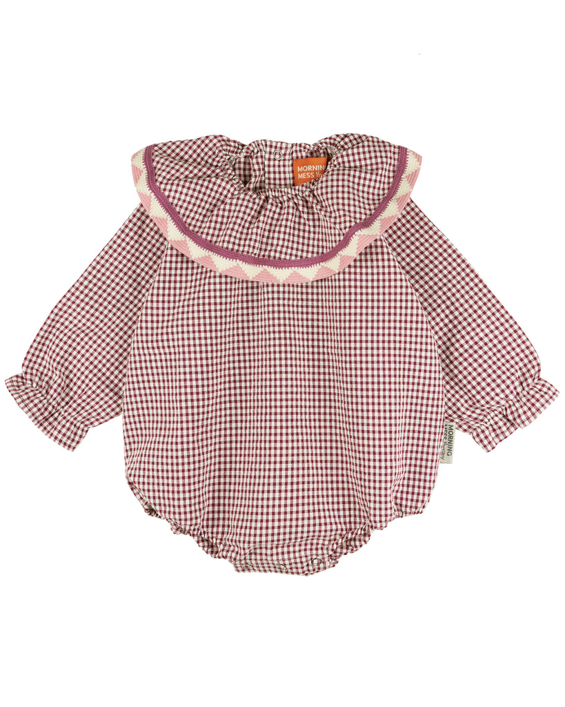 MORNING MESS THERAPY BEBE NINA FRILL COLLAR PLAYSUIT