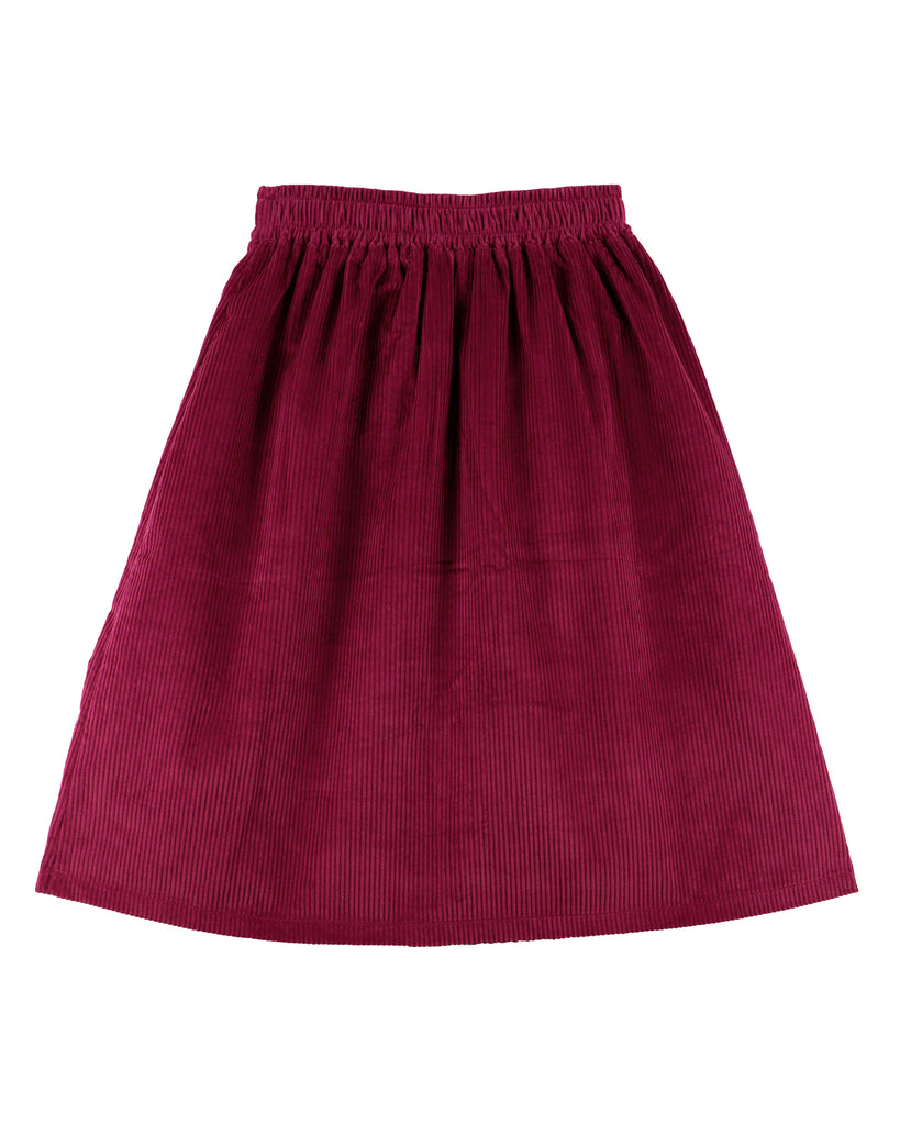 MORNING MESS THERAPY SCARLETT MIDI SKIRT in ORGANIC COTTON