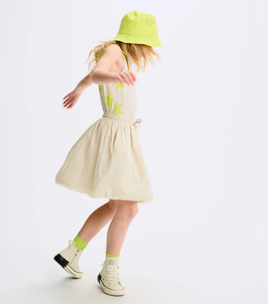 NUNUNU SS25 SPLAT WHATEVER SKIRT in Smokey Natural