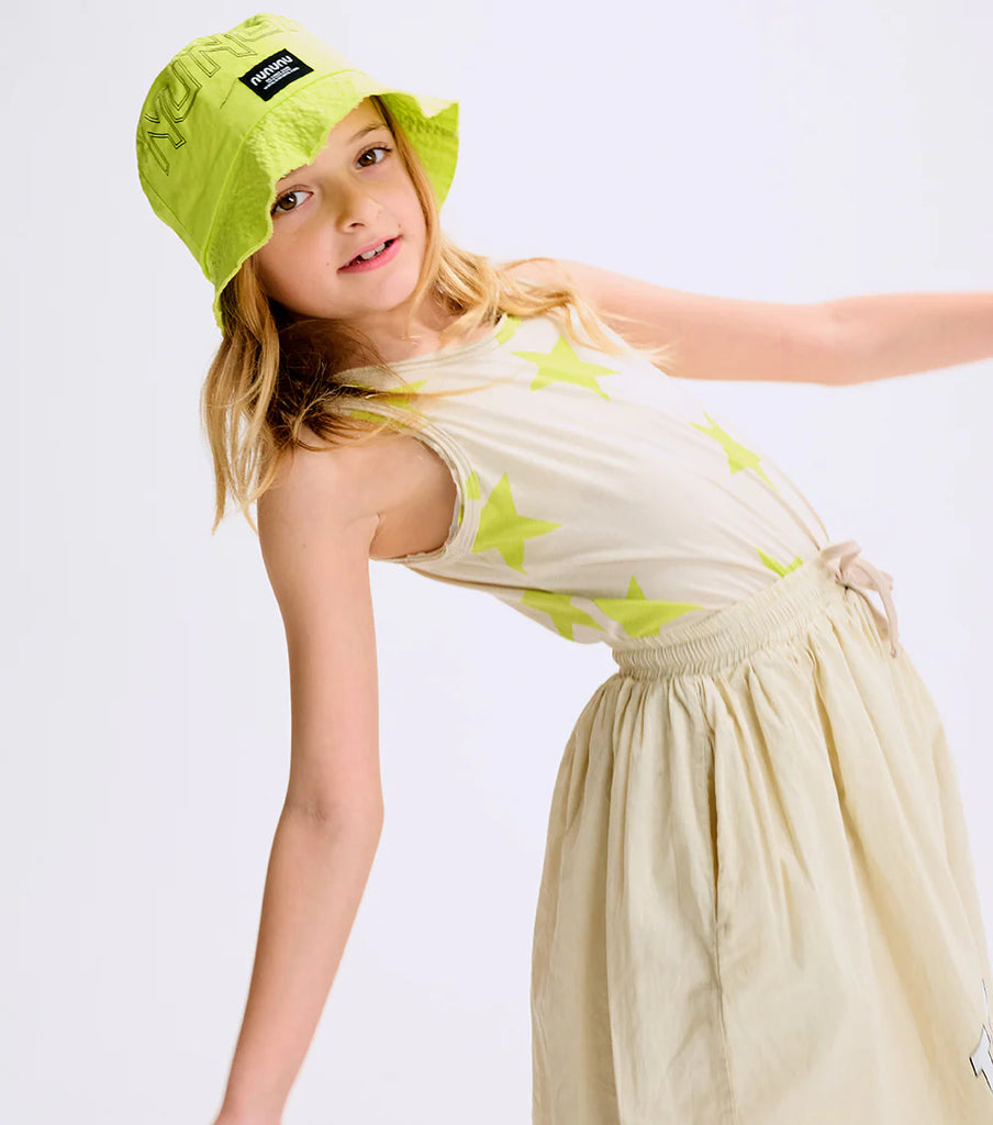 NUNUNU SS25 SPLAT WHATEVER SKIRT in Smokey Natural