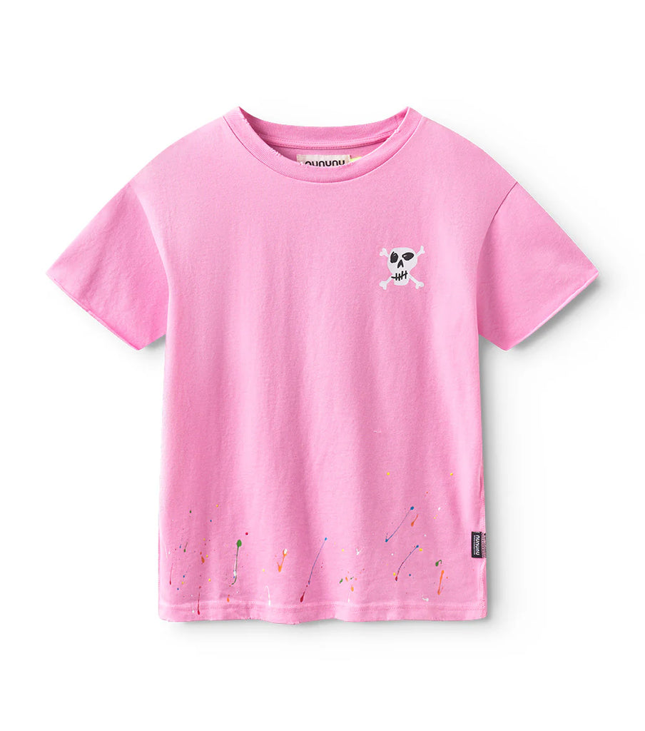 NUNUNU SS25 IT IS SHORT SLEEVE SWEATSHIRT T-SHIRT in Super Pink