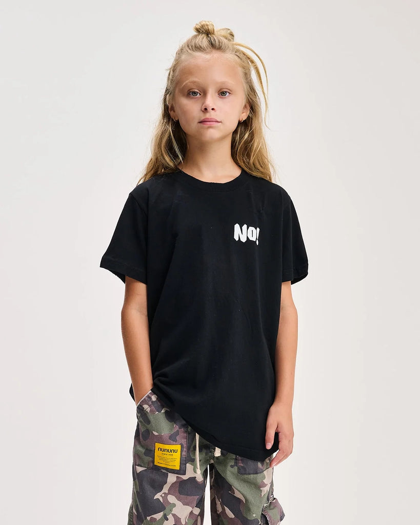 NUNUNU SS25 OH NO! T-SHIRT in Black