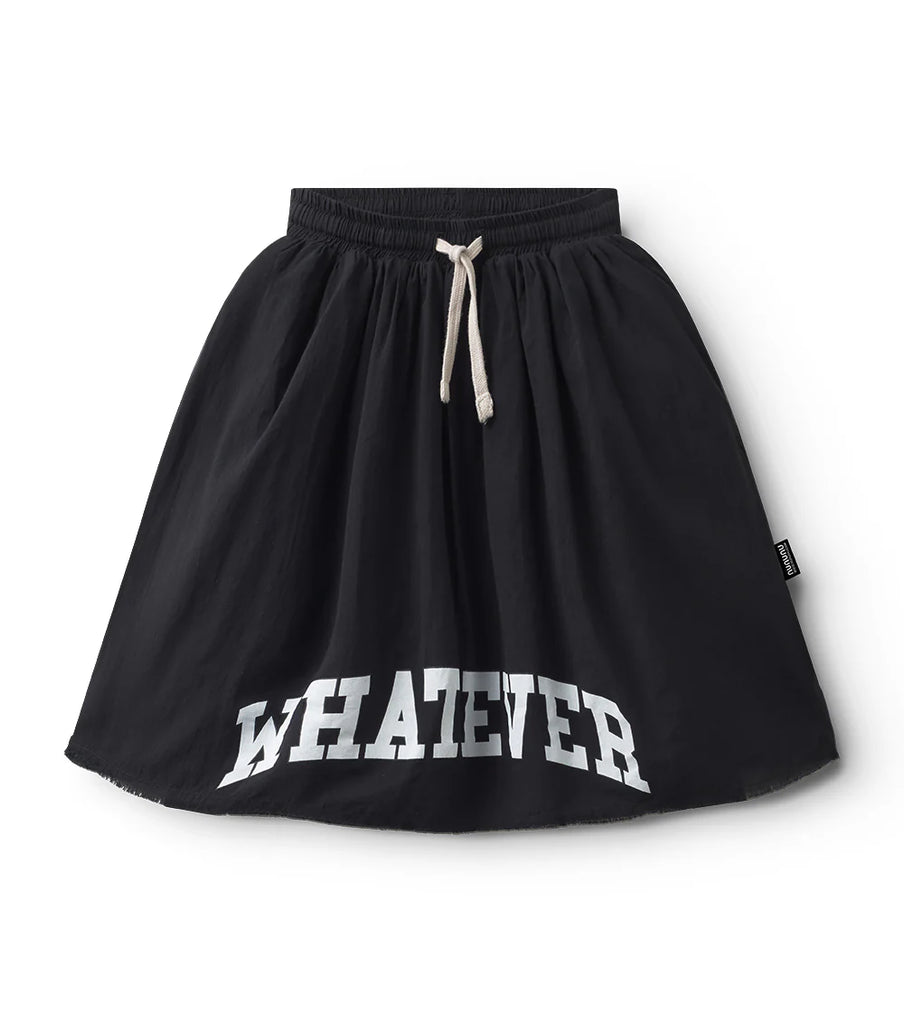 NUNUNU SS25 SPLAT WHATEVER SKIRT in Black