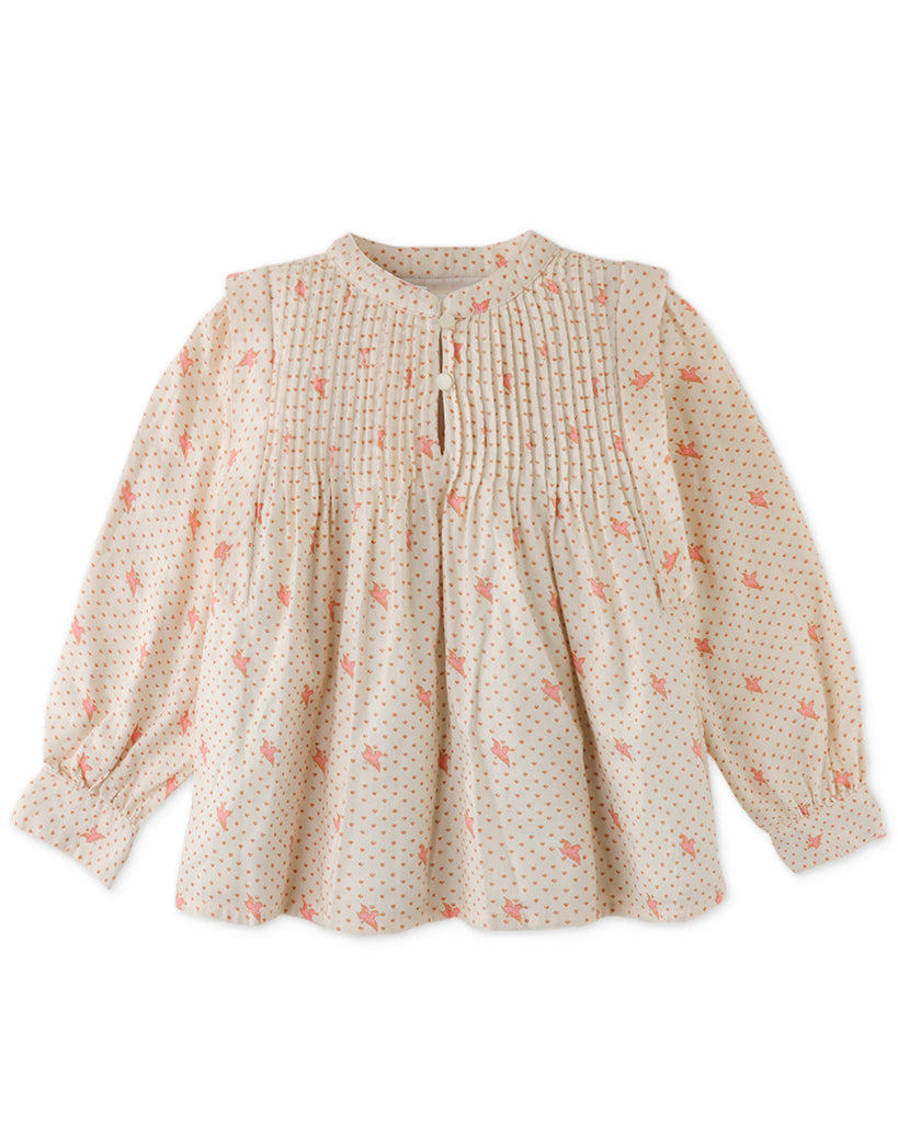GINGERSNAPS FW24 DITSY PRINT SOFT TWILL TOP