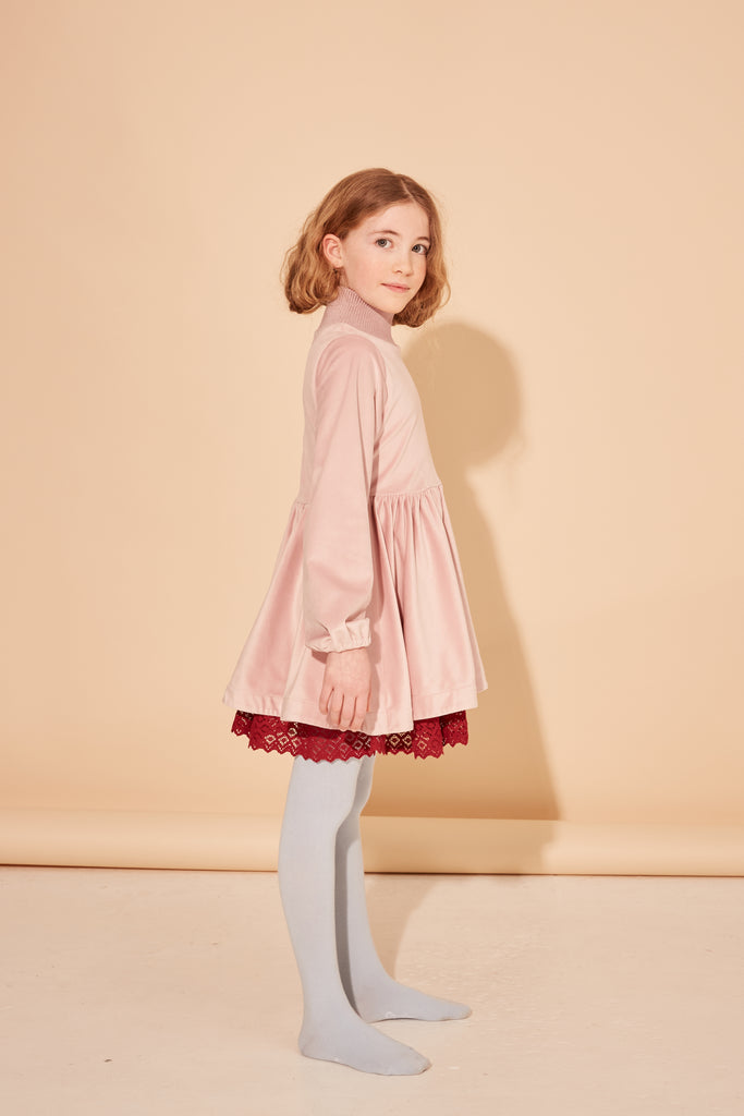 THE MIDDLE DAUGHTER FW25 ON A POSITIVE NOTE DRESS in ROSE OTTO