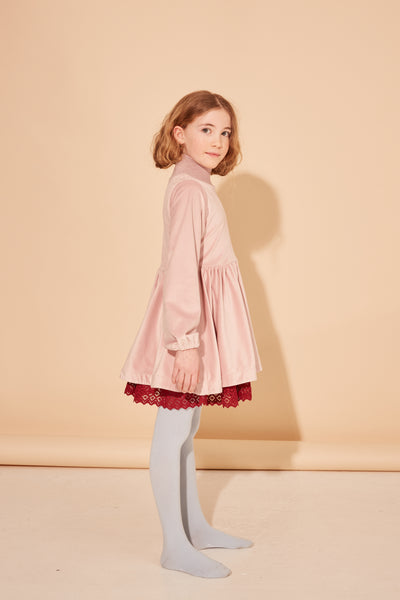 THE MIDDLE DAUGHTER FW25 ON A POSITIVE NOTE DRESS in ROSE OTTO