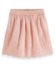 SCOTCH AND SODA SS24 GIRL DELICATE EMBROIDERED SKIRT with  INNER SHORT