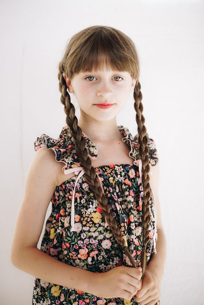 PAADE MODE "MIMI'S BACKYARD SOCIETY" Cotton Top Wildflower Black