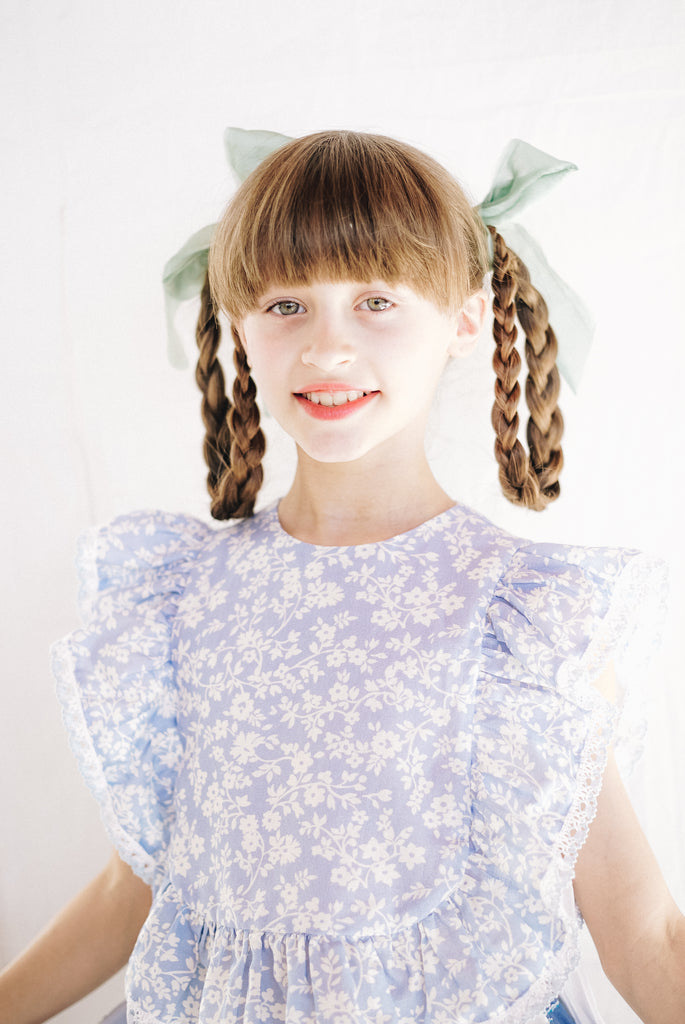 PAADE MODE "MIMI'S BACKYARD SOCIETY" Linen-Blend Top Mimi Blue