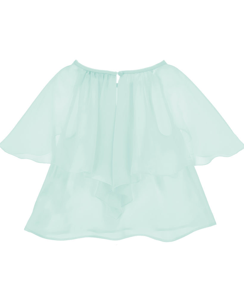 ALBERTA FERRETTI KIDS Flouncy Short Sleeve Blouse