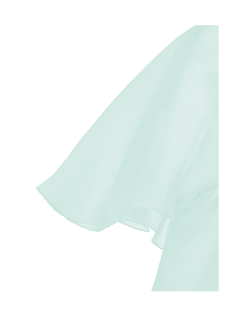 ALBERTA FERRETTI KIDS Flouncy Short Sleeve Blouse