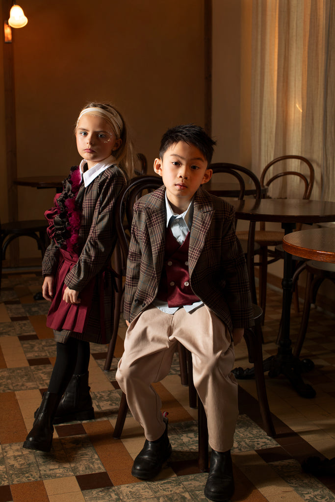 ANJA SCHWERBROCK Avalia Dress in Checks