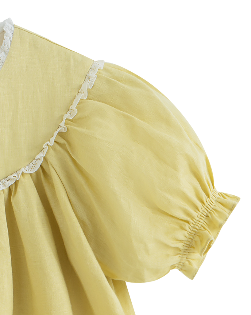 C'ERA UNA VOLTA SPRING 2026 Kaya Dress Yellow