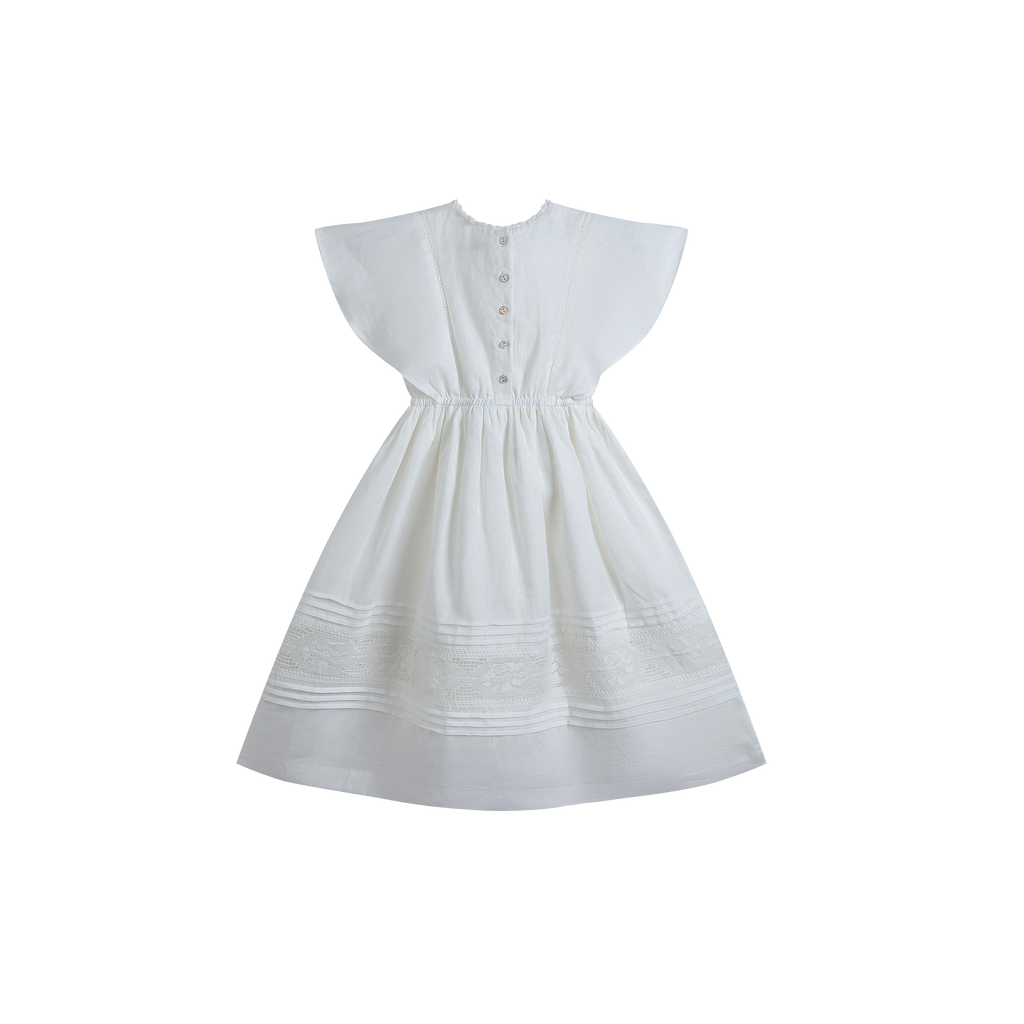 C'ERA UNA VOLTA SPRING 2026 Emilie Dress White