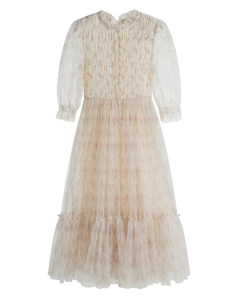 C'ERA UNA VOLTA SPRING 2026 Valentina Dress Cream Flower