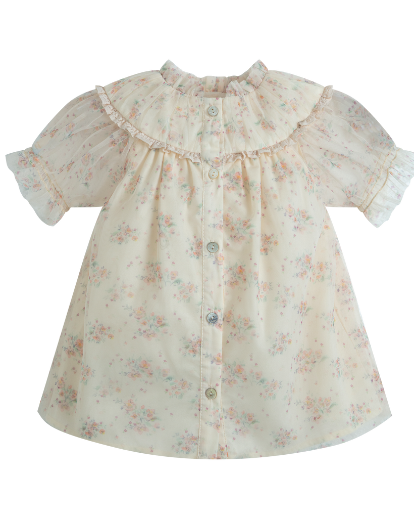 C'ERA UNA VOLTA SPRING 2026 Marisol Baby Dress Cream Flower