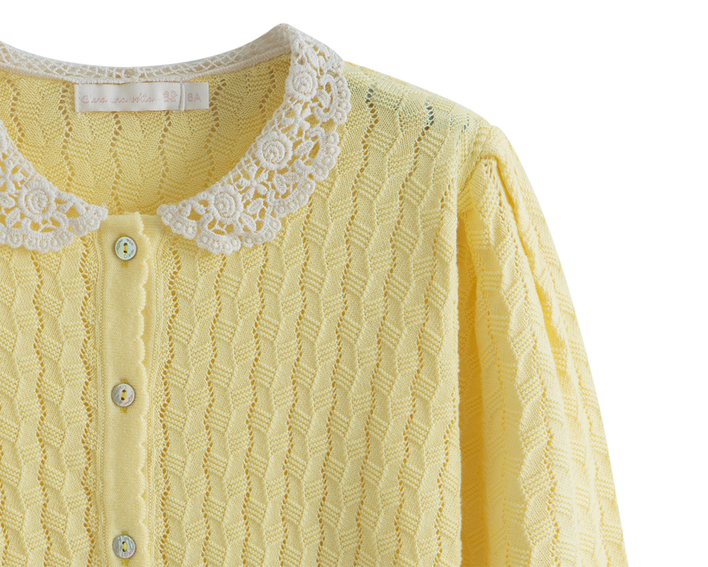 C'ERA UNA VOLTA SPRING 2026 Adelia Cardigan Yellow