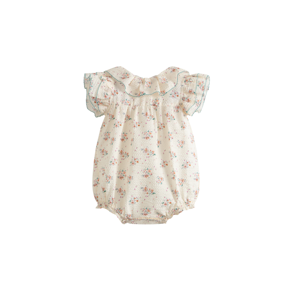 C'ERA UNA VOLTA SPRING 2026 Baby Roberta Romper Cream Flower