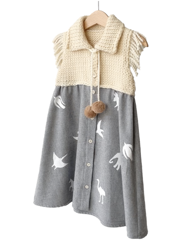 TAGO Cotton Ruffle Jersey Dress in Khaki