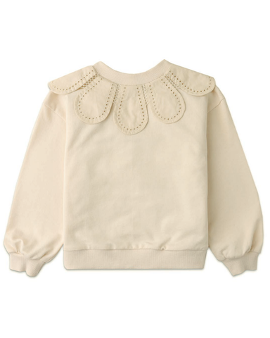 GINGERSNAPS Half-Zipper Pullover Sweater with Horse Embroidery
