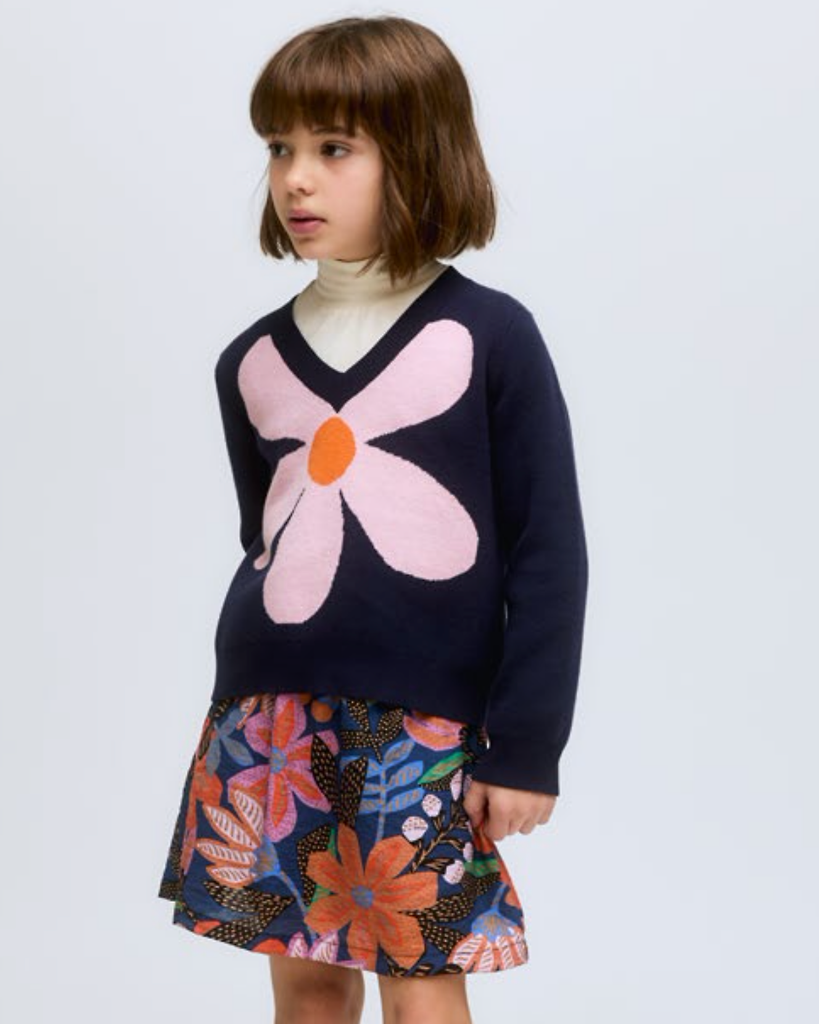 COMPANIA FANTASTICA Big Flower Sweater