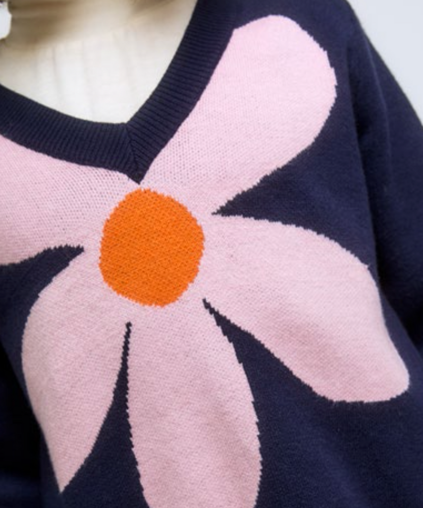 COMPANIA FANTASTICA Big Flower Sweater