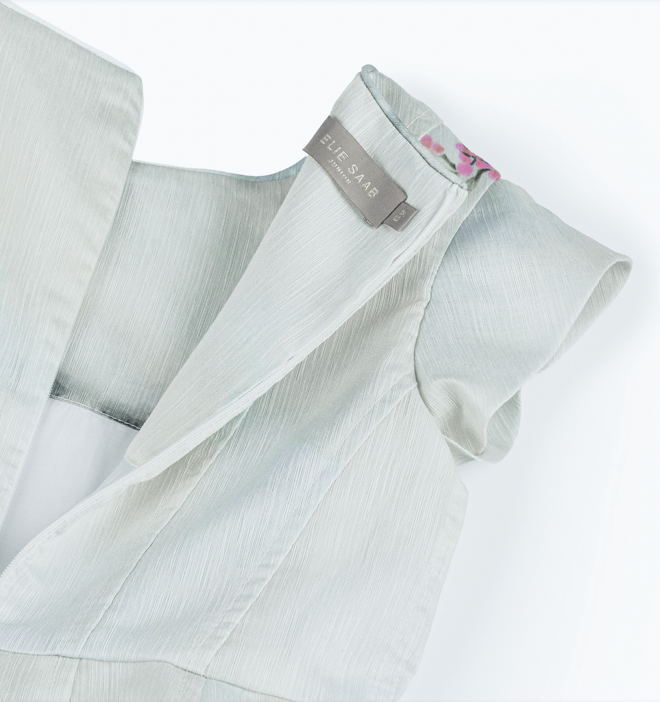 ELIE SAAB Spring Summer 2026 TROPICAL-PRINT GAUZE DRESS