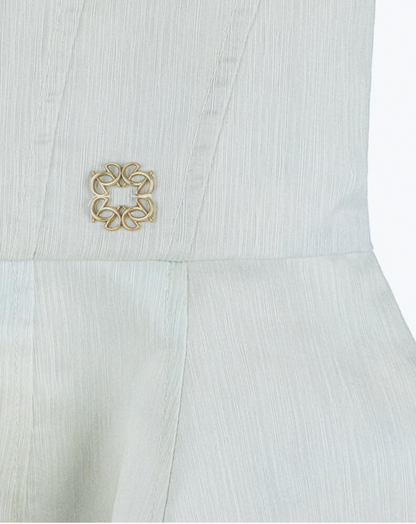 ELIE SAAB Spring Summer 2026 TROPICAL-PRINT GAUZE DRESS