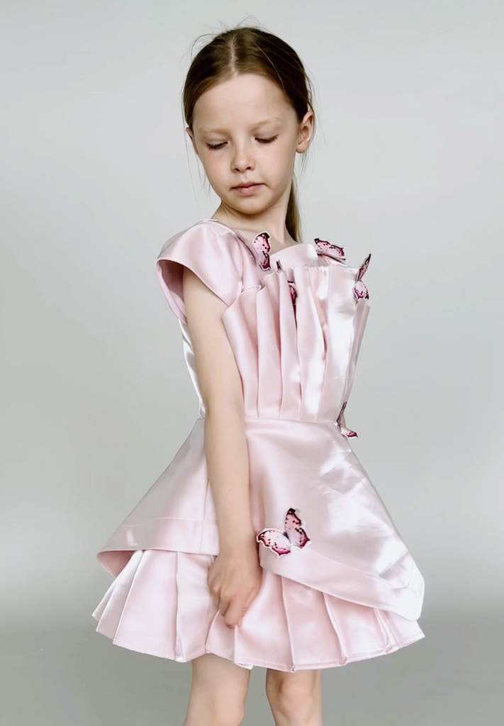 NIKOLIA "OH SHE IS A STAR" Cote Dress in Pink