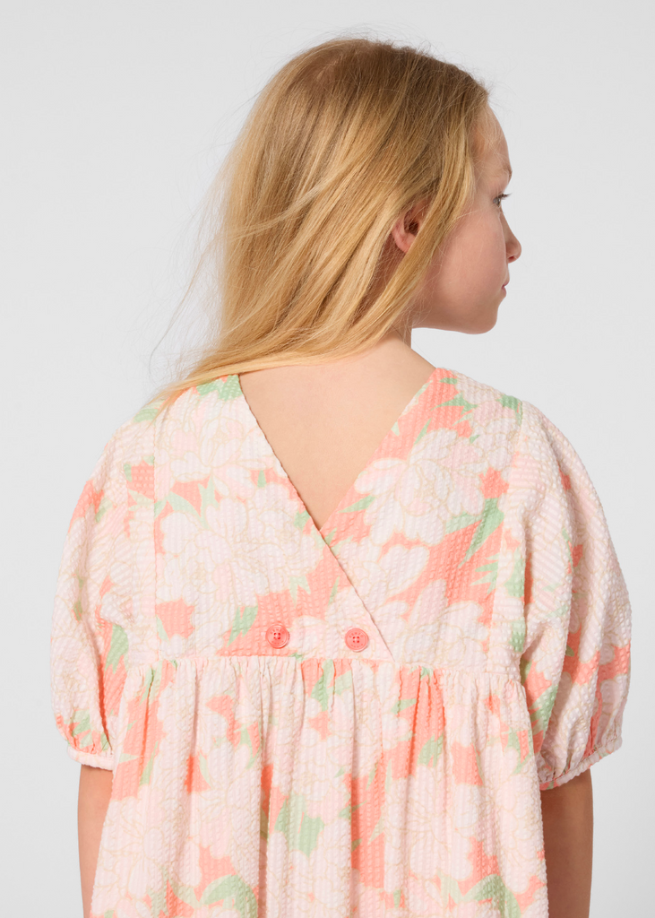 KENZO SS2026 BALLOON SLEEVES FLORAL DRESS