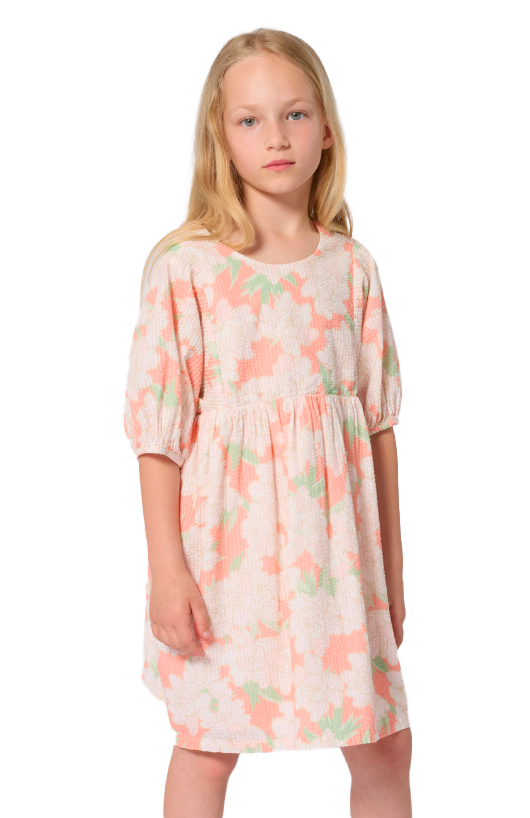 KENZO SS2026 BALLOON SLEEVES FLORAL DRESS