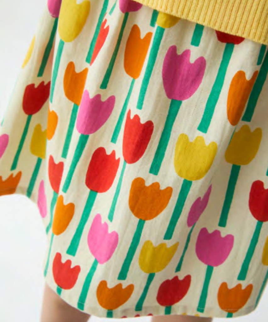 COMPANIA FANTASTICA SS26 Tulip Print Mini Skirt