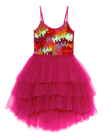 STELLA MCCARTNEY KIDS Scalloped Layer Occasion Dress